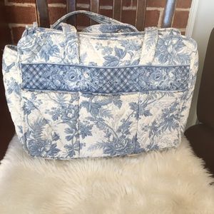 Vera Bradley Blue Toile floral baby bag